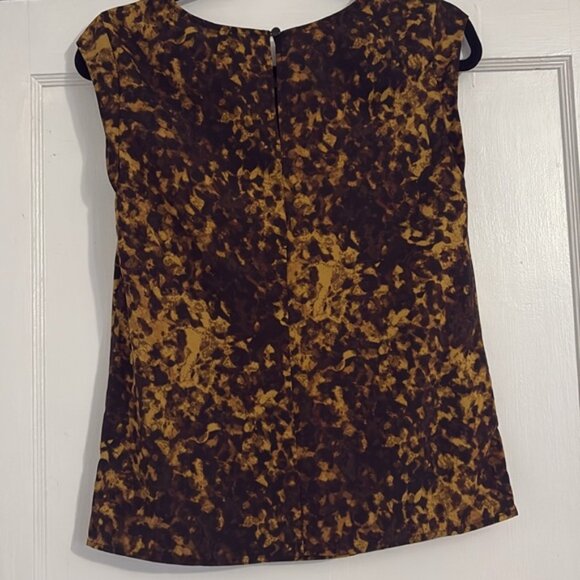 Merona Leopard Print Sleeveless Blouse EUC - Picture 4 of 4